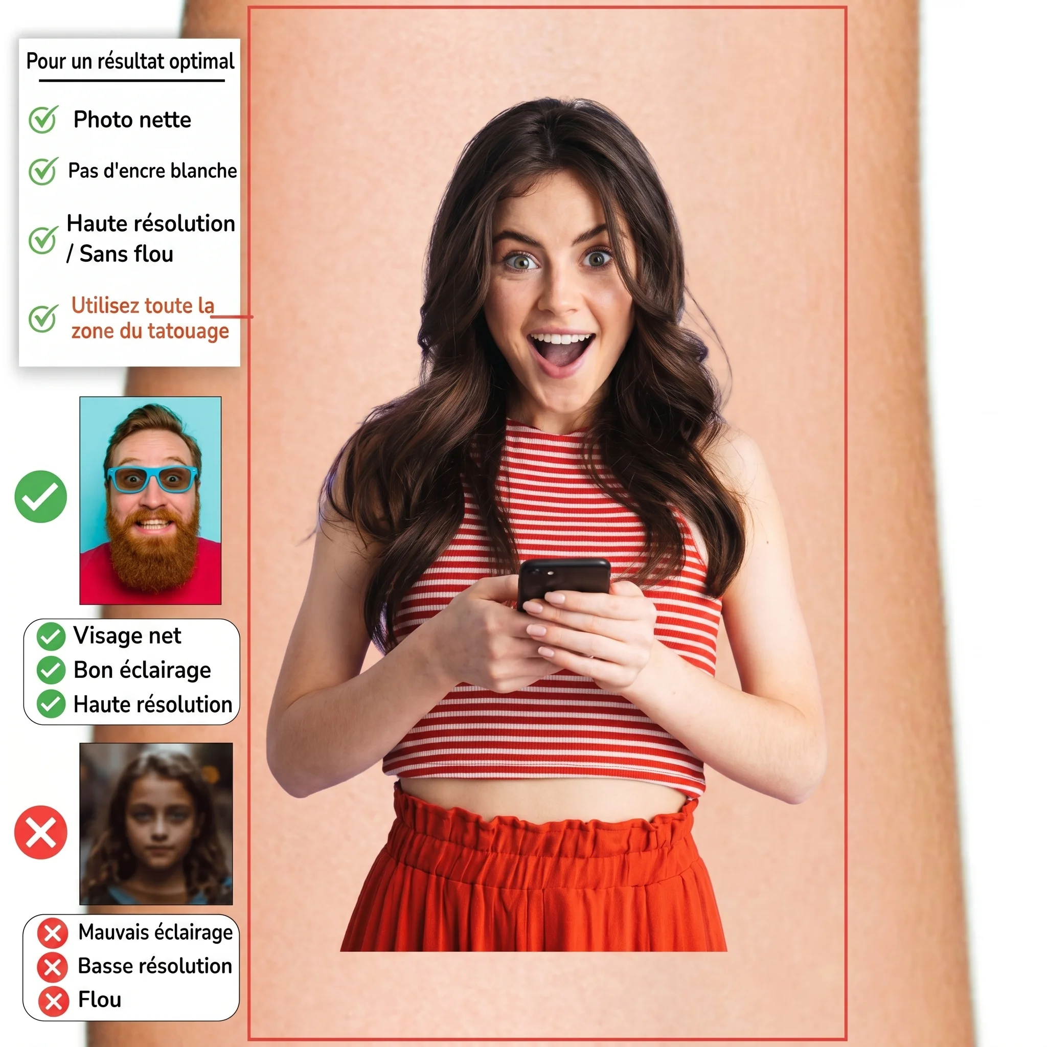 Guide photo pour un résultat optimal